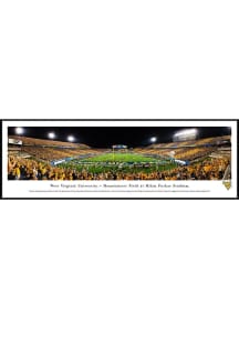Blakeway Panoramas West Virginia Mountaineers Mountaineer Field Stripe The Stadium Endzone Framed..
