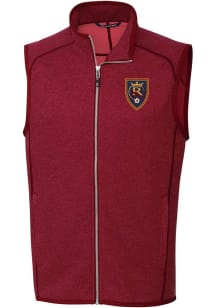 Cutter and Buck Real Salt Lake Mens Red Mainsail Sleeveless Jacket