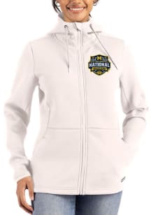 Cutter and Buck Michigan Wolverines Womens White 2026 MBB Champions Epic Comfort Full Zip Light We..