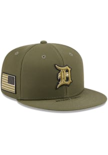 New Era Detroit Tigers Olive 2026 MLB Armed Forces Day JR 59FIFTY Youth Fitted Hat
