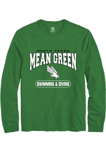 Summit Sportswear North Texas Mean Green Kelly Green Swimming & Diving Long Sleeve T Shirt