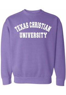 Summit Sportswear TCU Horned Frogs Womens Purple Simple Crew Sweatshirt