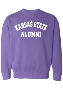 Summit Sportswear K-State Wildcats Womens Purple Alumni Crew Sweatshirt