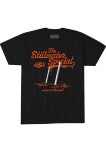 BreakingT Oklahoma State Cowboys Black Football Goal Post Beat Oregon Theta Pond Short Sleeve T Sh..