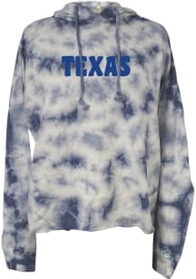 Summit Sportswear Texas Womens Blue Tie Dye Hooded Sweatshirt