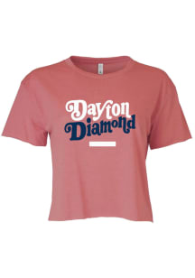 Summit Sportswear Dayton Womens Red Diamond Short Sleeve T-Shirt