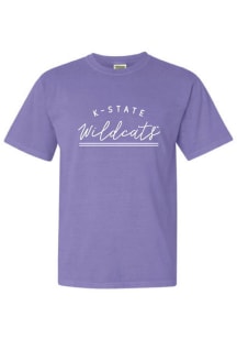 Summit Sportswear K-State Wildcats Womens Lavender New Basic Short Sleeve T-Shirt