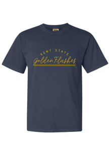 Summit Sportswear Kent State Golden Flashes Womens Navy Blue New Basic Short Sleeve T-Shirt