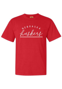 Summit Sportswear Nebraska Cornhuskers Womens Red New Basic Short Sleeve T-Shirt