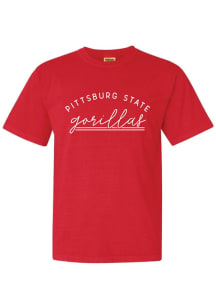 Summit Sportswear Pitt State Gorillas Womens Red New Basic Short Sleeve T-Shirt