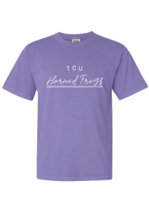 Summit Sportswear TCU Horned Frogs Womens Lavender New Basic Short Sleeve T-Shirt
