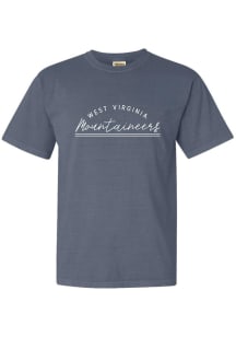 Summit Sportswear West Virginia Mountaineers Womens Navy Blue New Basic Short Sleeve T-Shirt