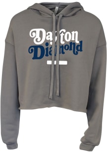 Summit Sportswear Dayton Womens Grey Diamond Hooded Sweatshirt