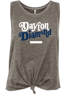 Summit Sportswear Dayton Womens Grey Diamond Short Sleeve T-Shirt