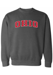 Summit Sportswear Ohio Womens Grey Wordmark Crew Sweatshirt