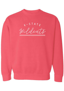 Summit Sportswear K-State Wildcats Womens Pink New Classic Crew Sweatshirt