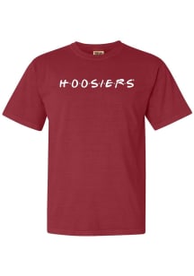 Summit Sportswear Indiana Hoosiers Womens Crimson Wordmark Dots Short Sleeve T-Shirt