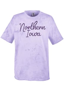 Summit Sportswear Northern Iowa Panthers Womens Purple Script Color Blast Short Sleeve T-Shirt