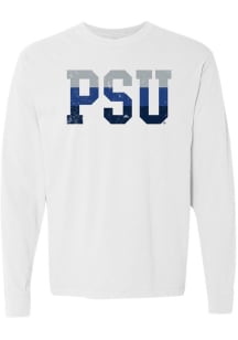 Summit Sportswear Penn State Nittany Lions Womens White Color Block LS Tee