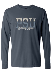 Summit Sportswear Penn State Nittany Lions Womens Blue Two Tone LS Tee