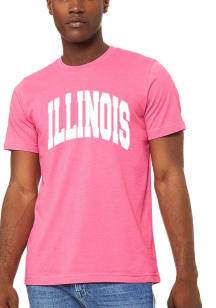 Summit Sportswear Illinois Fighting Illini Womens Pink Classic Short Sleeve T-Shirt