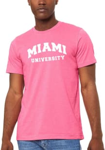 Summit Sportswear Miami RedHawks Womens Pink Classic Short Sleeve T-Shirt