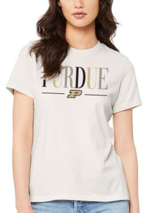 Summit Sportswear Purdue Boilermakers Womens White Classic Short Sleeve T-Shirt