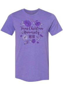 Summit Sportswear TCU Horned Frogs Womens Purple Mom Style Short Sleeve T-Shirt