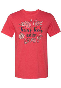 Summit Sportswear Texas Tech Red Raiders Womens Red Grandma Short Sleeve T-Shirt