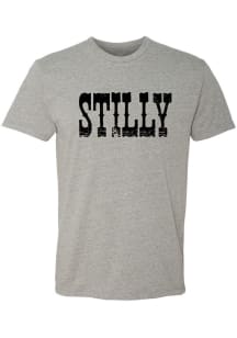 Summit Sportswear Stillwater Grey Stilly Wordmark Short Sleeve Fashion T Shirt