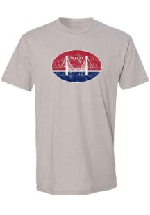 Summit Sportswear Waco Tan City Flag Short Sleeve Fashion T Shirt