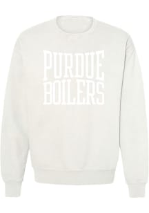 Summit Sportswear Purdue Boilermakers Womens Natural Madison Crew Sweatshirt