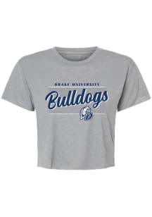 Summit Sportswear Drake Bulldogs Womens Grey Jade Short Sleeve T-Shirt