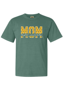 Summit Sportswear Baylor Bears Womens Green Block Mom Short Sleeve T-Shirt