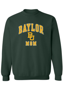 Summit Sportswear Baylor Bears Womens Green Mom Crew Sweatshirt
