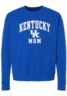 Summit Sportswear Kentucky Wildcats Womens Blue Mom Crew Sweatshirt