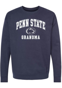Summit Sportswear Penn State Nittany Lions Womens Navy Blue Grandma Crew Sweatshirt