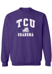 Summit Sportswear TCU Horned Frogs Womens Purple Grandma Crew Sweatshirt