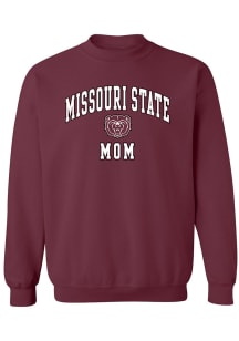 Summit Sportswear Missouri State Bears Womens Maroon Mom Crew Sweatshirt