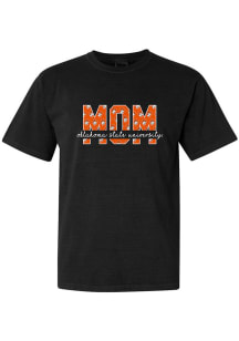 Summit Sportswear Oklahoma State Cowboys Womens Black Mom Short Sleeve T-Shirt