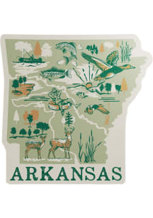 Arkansas State Elements Stickers - White