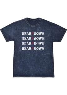 Summit Sportswear Arizona Wildcats Womens Navy Blue Rose Mineral Wash Short Sleeve T-Shirt
