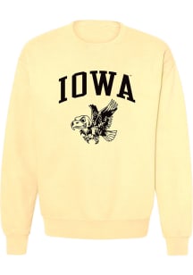 Summit Sportswear Iowa Hawkeyes Womens Yellow Jessie Crew Sweatshirt