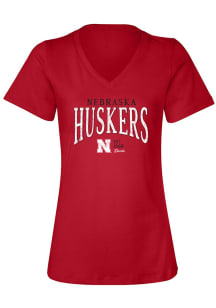 Summit Sportswear Nebraska Cornhuskers Womens Red Perfect Short Sleeve T-Shirt