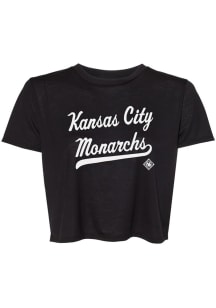 Summit Sportswear Kansas City Monarchs Womens Grey Blair Short Sleeve T-Shirt
