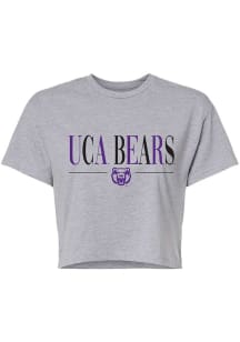 Summit Sportswear Central Arkansas Bears Womens Grey Jade Short Sleeve T-Shirt
