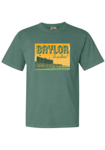 Summit Sportswear Baylor Bears Womens Green Snapshot Short Sleeve T-Shirt