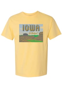 Summit Sportswear Iowa Hawkeyes Womens Yellow Snapshot Short Sleeve T-Shirt