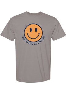 Summit Sportswear Illinois Fighting Illini Womens Grey Jackie Short Sleeve T-Shirt