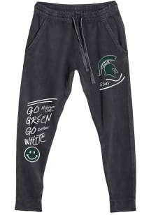 Summit Sportswear Michigan State Spartans Womens Riley Black Sweatpants